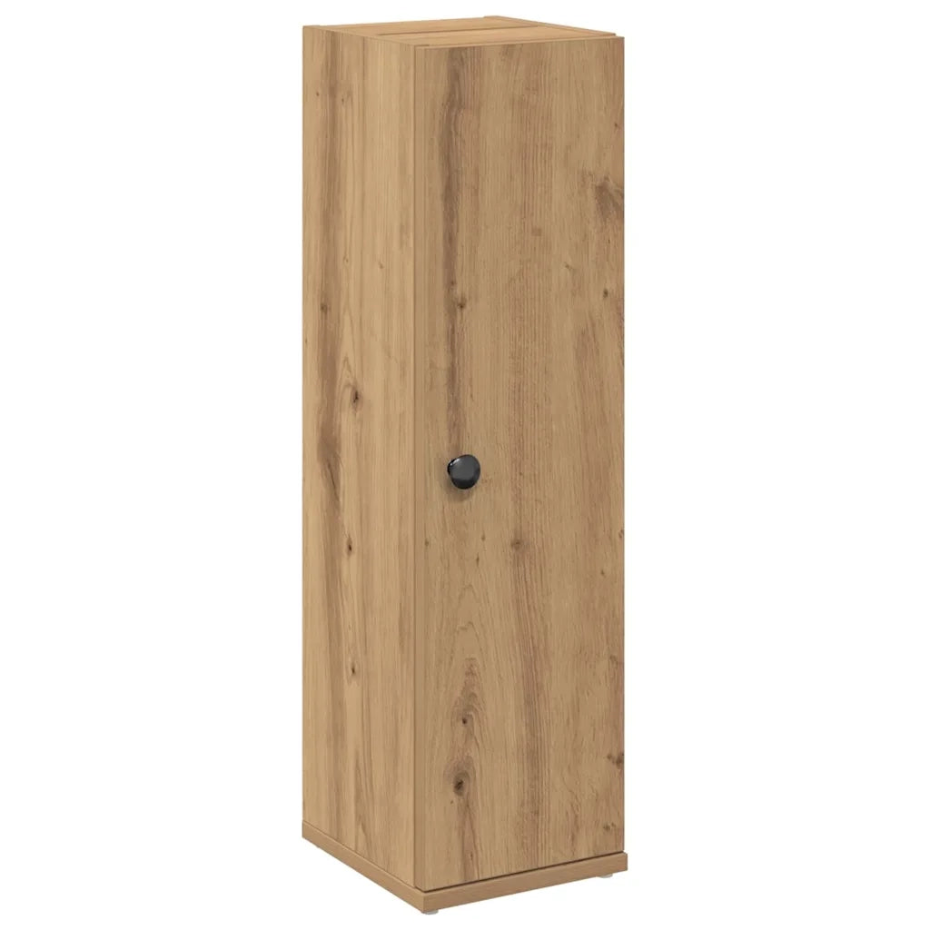 Mobile da Bagno con Portarotolo Rovere Artigianale 20,5x22x72cm 858523