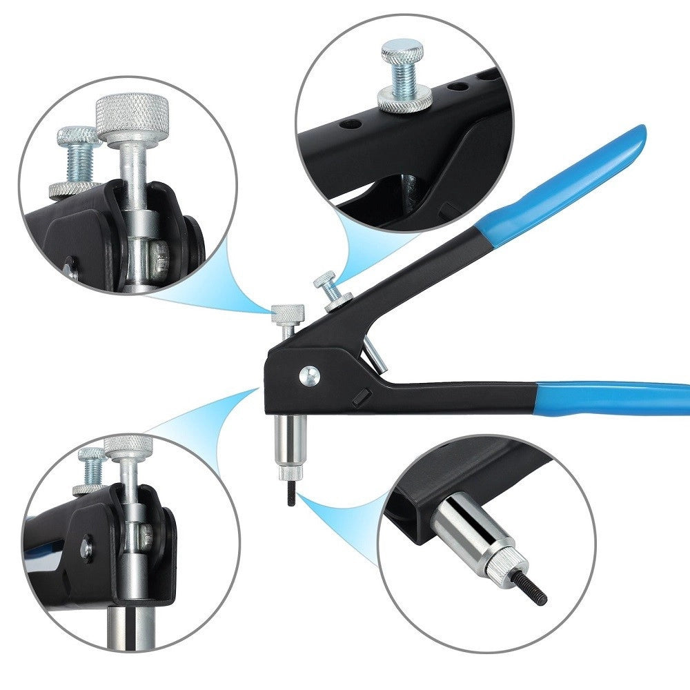 Trade Shop - Kit 86 Pz Rivettatrice Per Inserti Rivetti Filettati Filetti M3 M4 M5 M6 M8 -