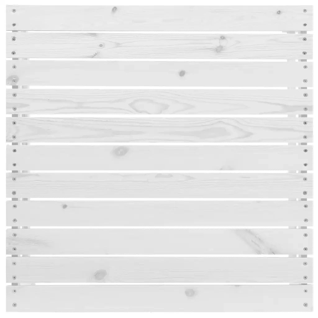 Set Divani da Giardino 5 pz Bianco in Legno Massello di Pino 3082398