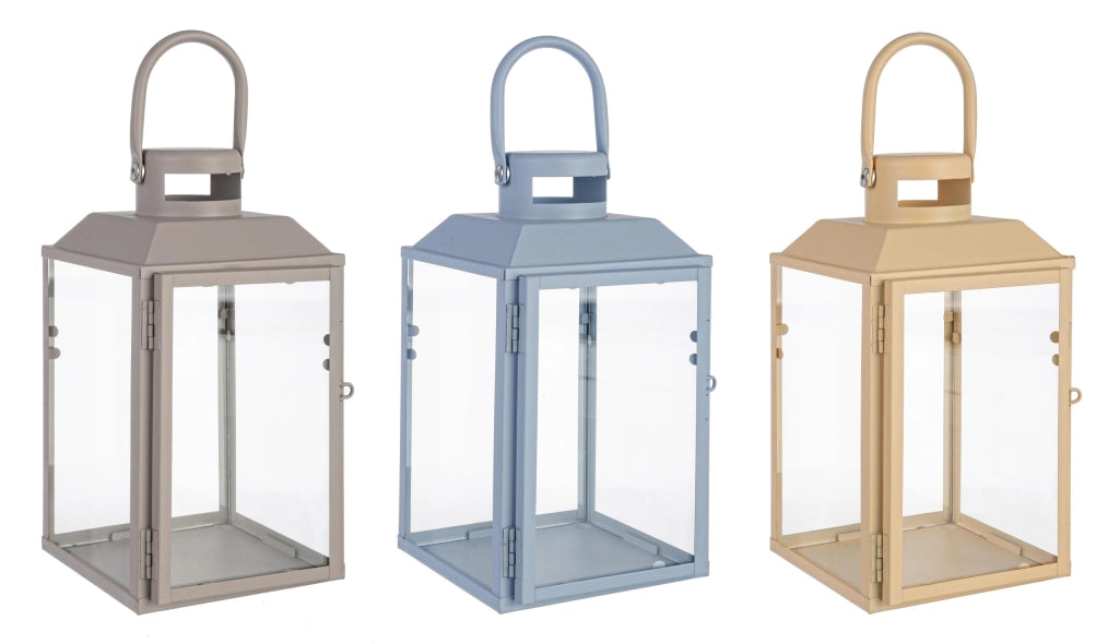 Lanterna Simple Blu, Rosa, Beige D.80 - Bizzotto