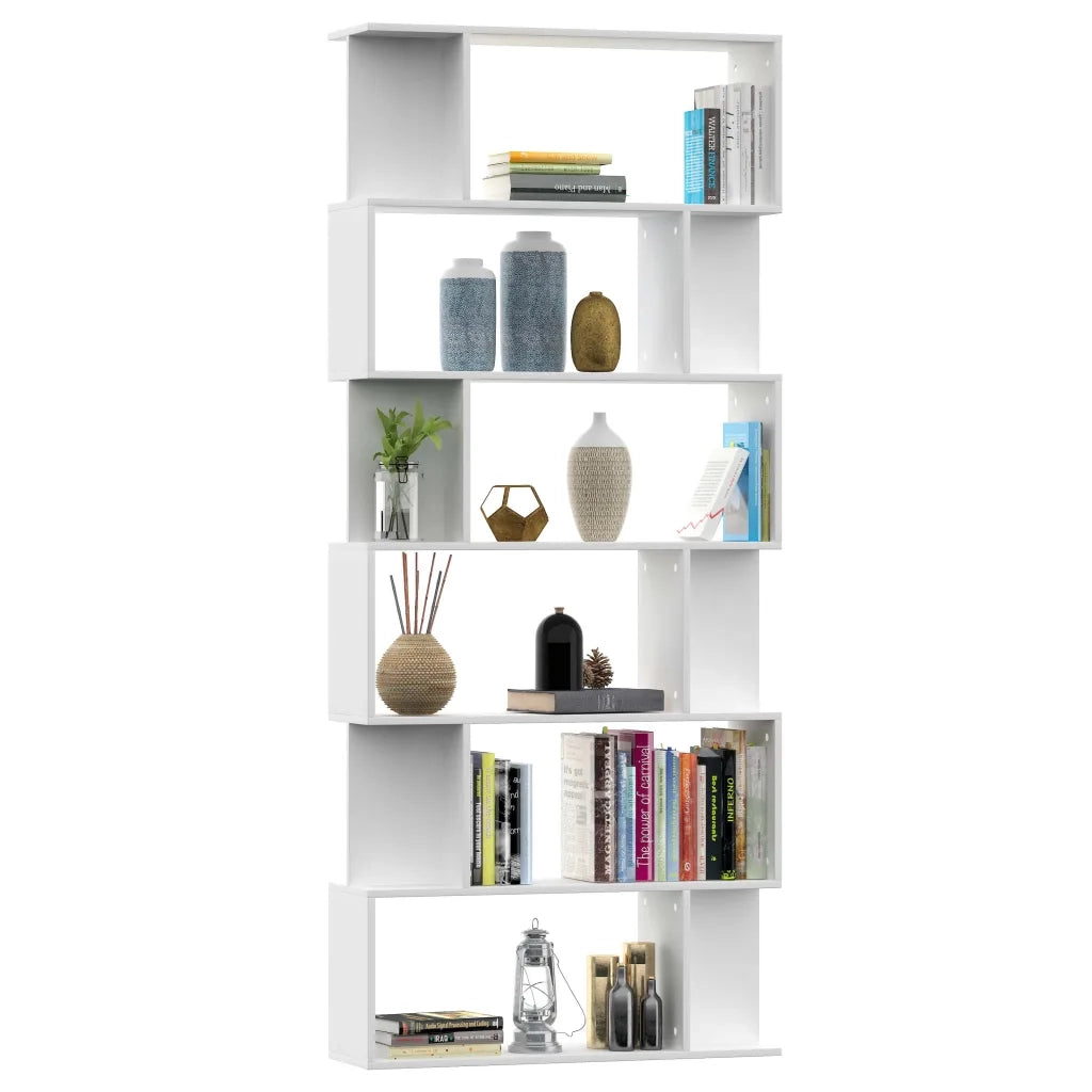 Divisorio-Paravento Bianco 80x24x192 cm in Legno Ingegnerizzato
