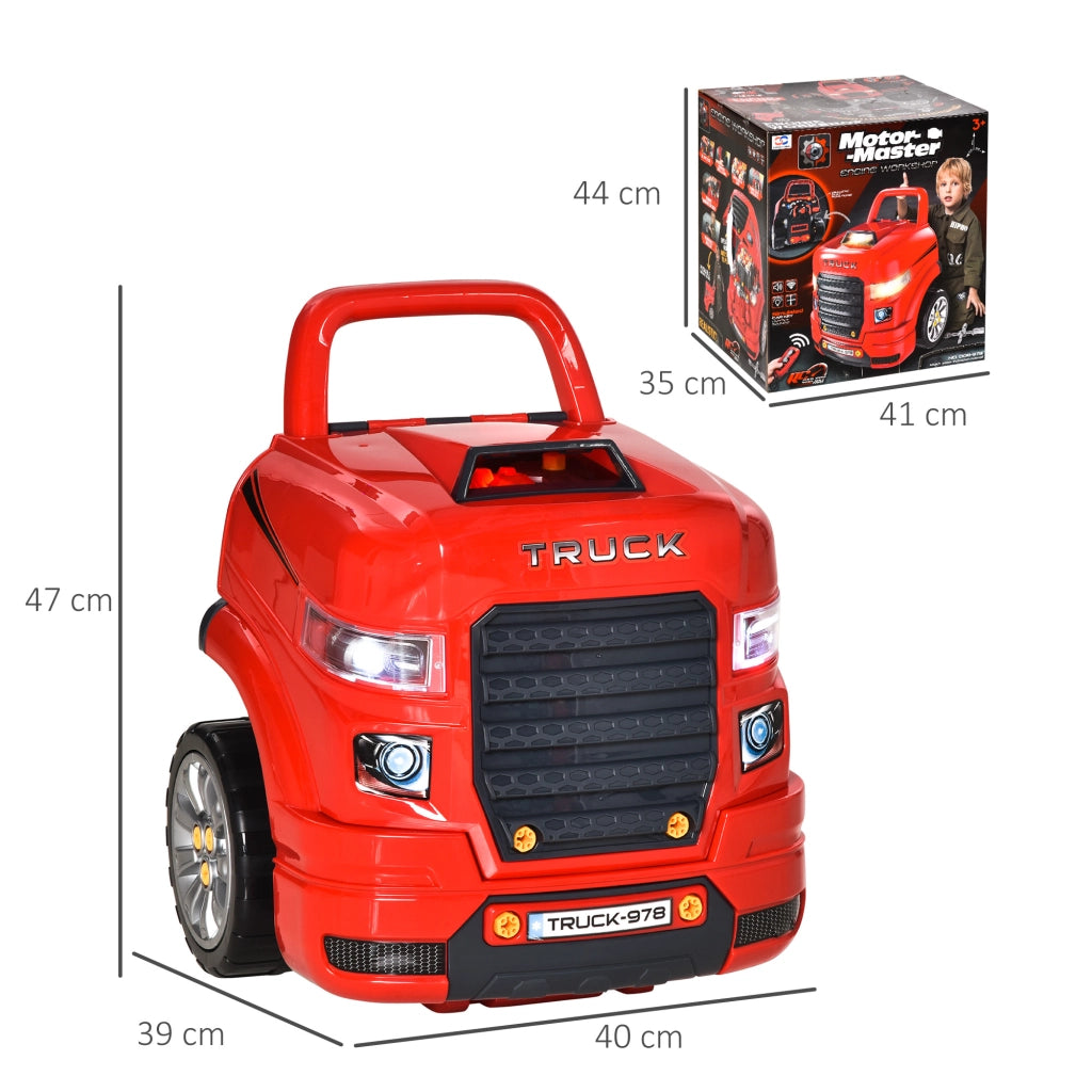 Camion Giocattolo ¨C Minimal ¨C 40x39x47 cm Rosso