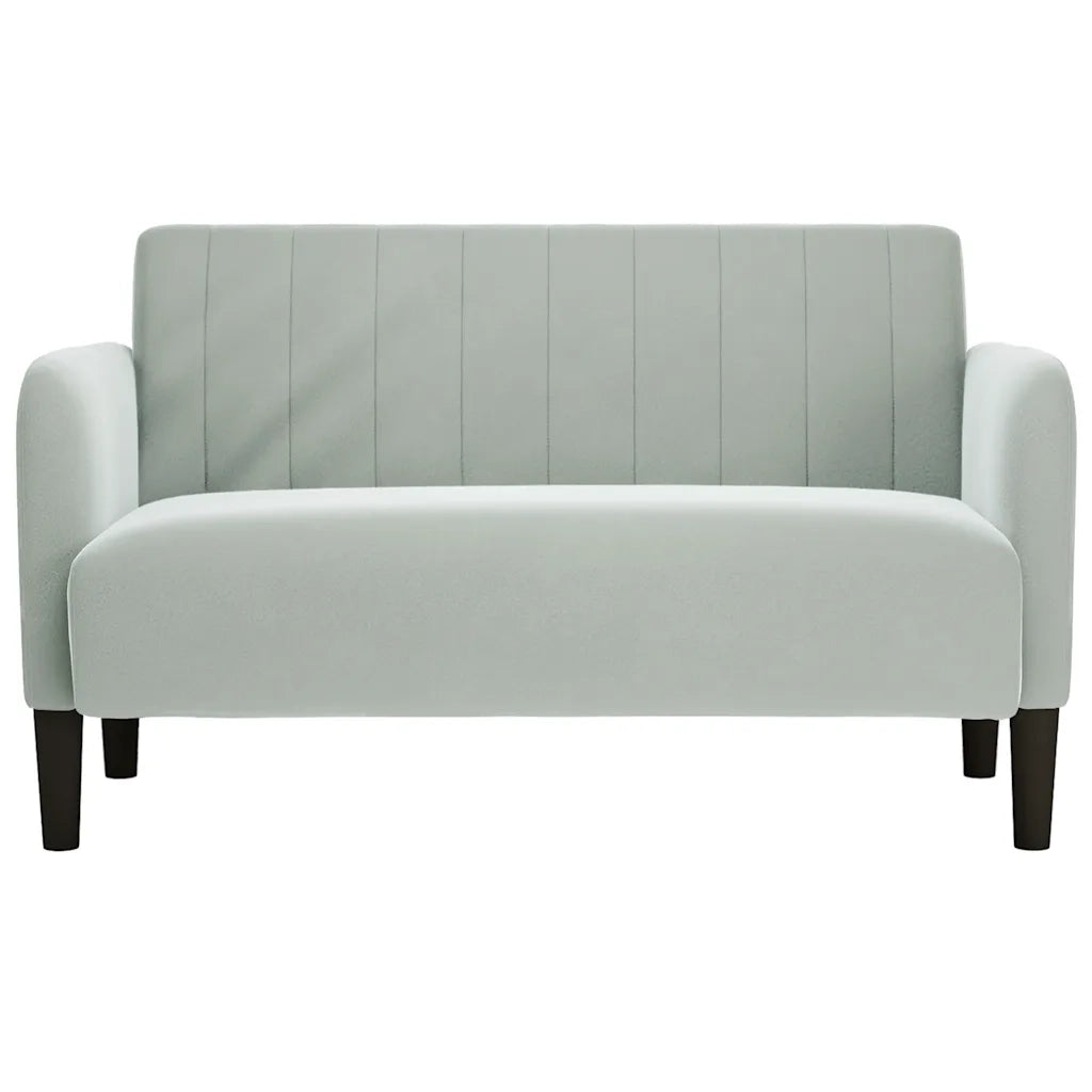 Divano Divanetto-Sofa Grigio Chiaro 109 cm in Velluto