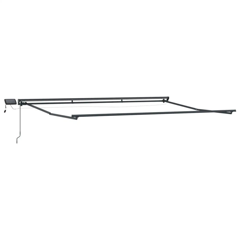 Cornice per Tenda Manuale con LED Tortora 4 × 3,5 m 3426152