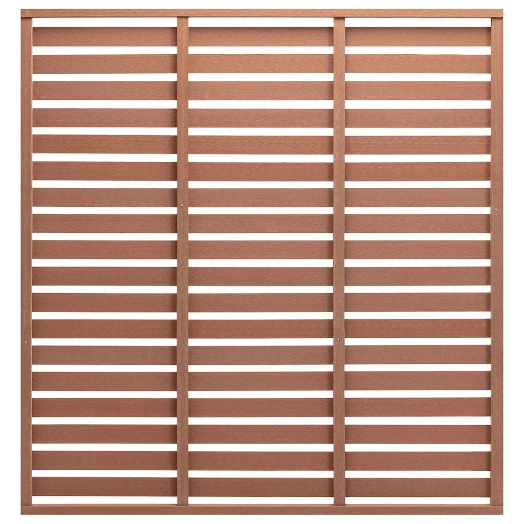 Pannello di Recinzione in WPC 180x180 cm Marrone 318109