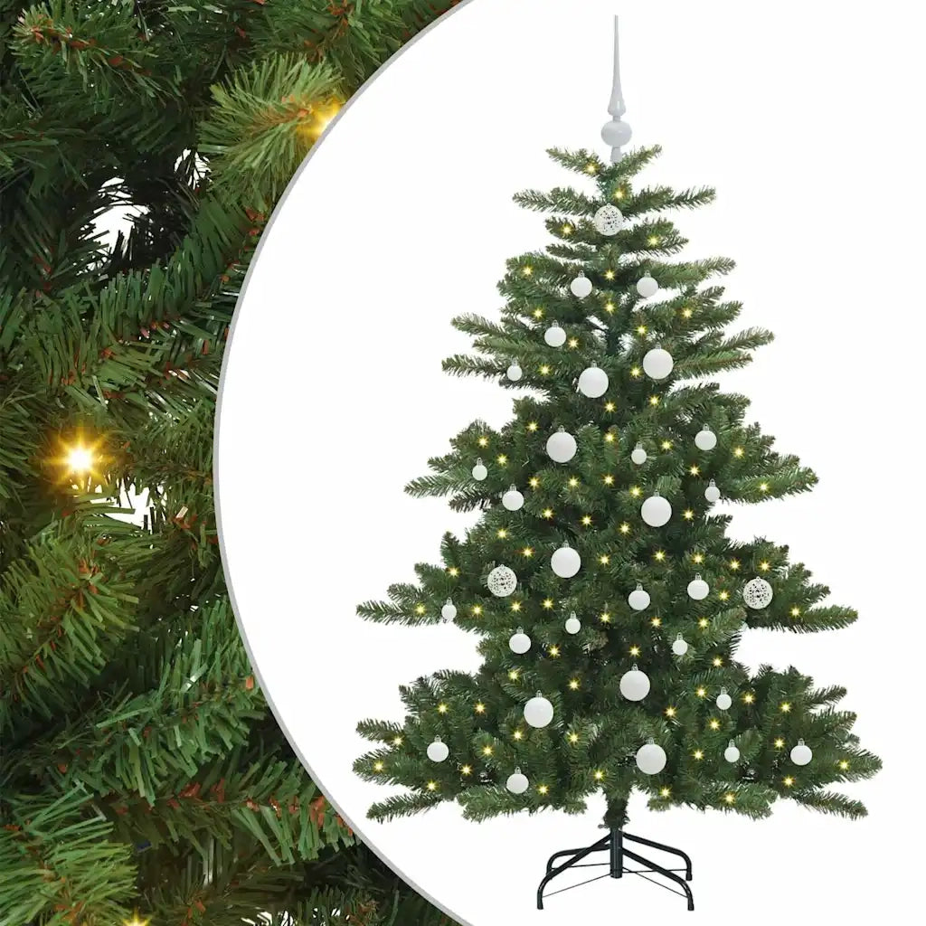 Albero di Natale | Decorazioni natalizie Artificiale con Rami Pieghevoli Verde 150 cm