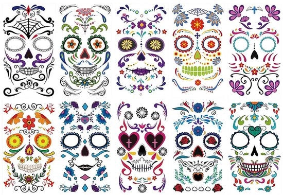 Decalcomanie Halloween per decorazione da 10 pezzi