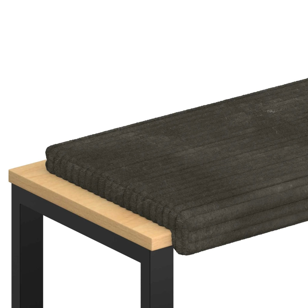 Cuscino per panchina Corduroy Morbido Antracite 42043376