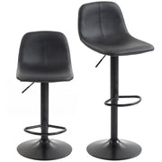 Sgabelli da bar ¨C Minimal ¨C 2 pezzi, regolabili, girevoli 360¡ã, neri