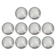 Componenti orologio con bezel a punti luminosi - 10 pezzi - lega - 2 mm - resistente e shockbestendig