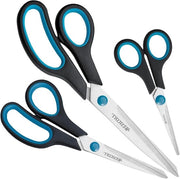 Set di forbici a morsa facile 3 pezzi 13 cm + 21 cm + 25 cm Nero-Blu