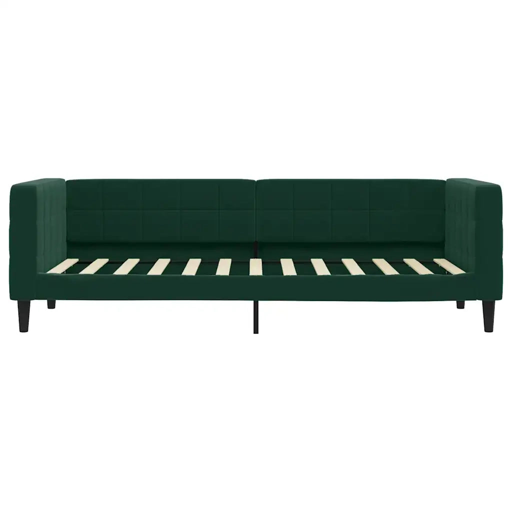 Letto singolo | Letto per adulti | Letto da Giorno Verde Scuro 80x200 cm in Velluto