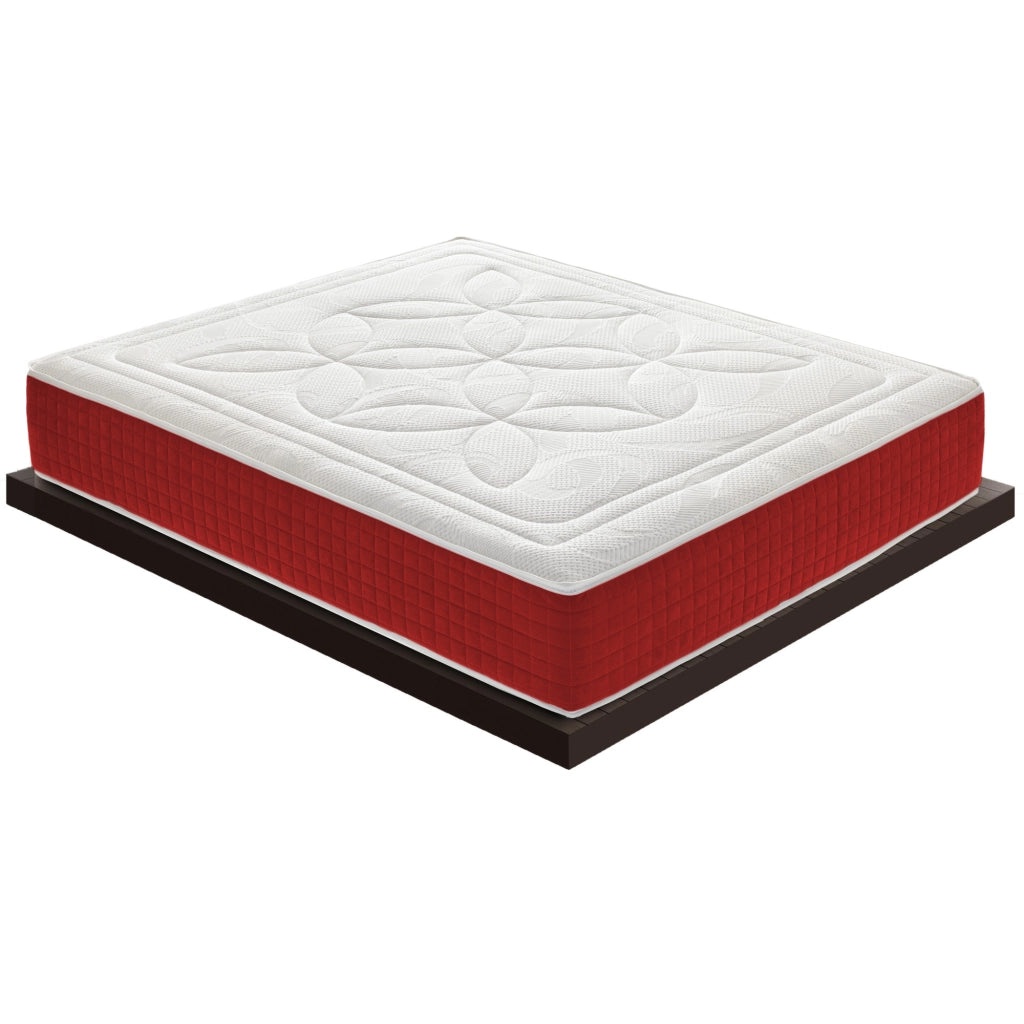 Materasso Singolo 90x190 in memory foam, altezza 25 cm, 5 cm di memory foam, 11 zone di comfort