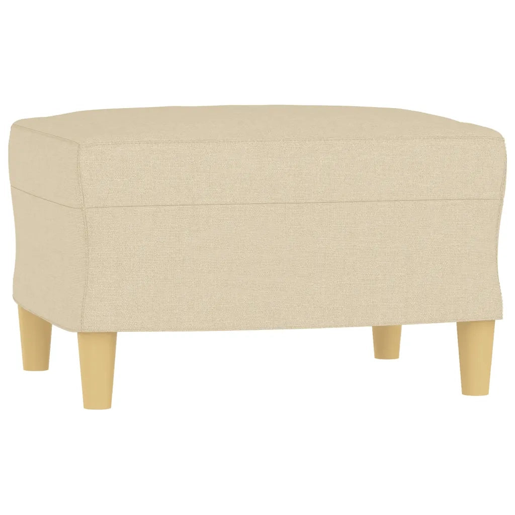 Set Divani 4 pz con Cuscini Crema in Tessuto
