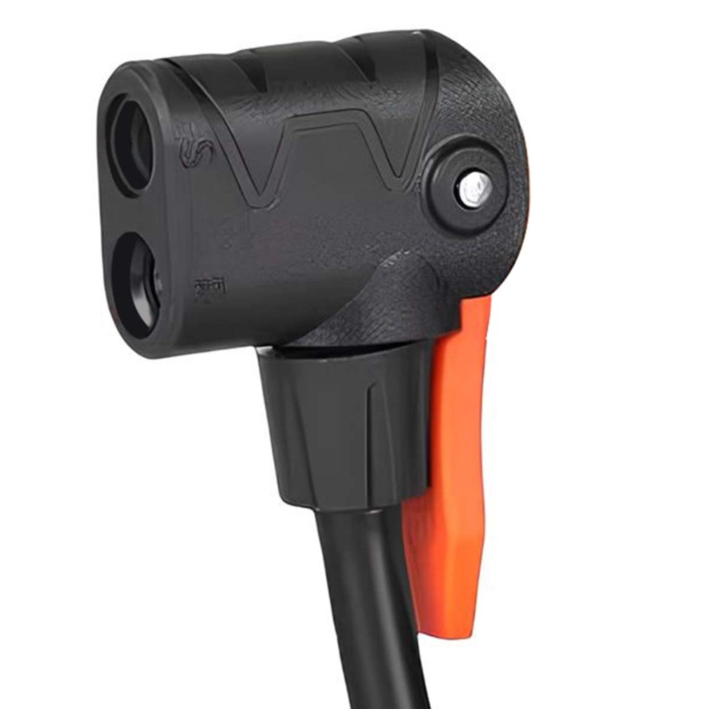 Mini pompa a pedale manuale 17 cm portatile, versatile e pratica Nero Avizar