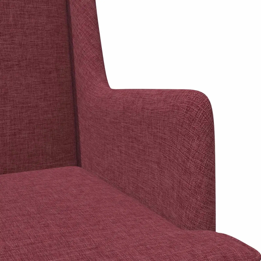 Poltrona Rosso Vino Tessuto 42029951