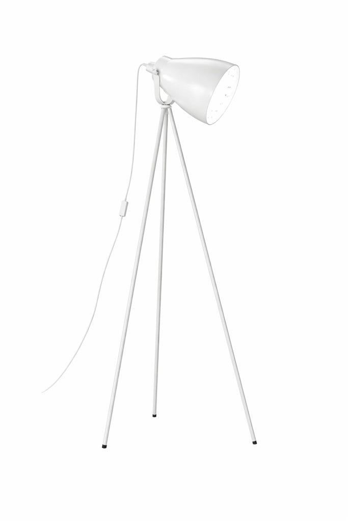 Lampada da Terra Tripode Stile Cinema Moderna 152 cm Bianco Salotto Studio