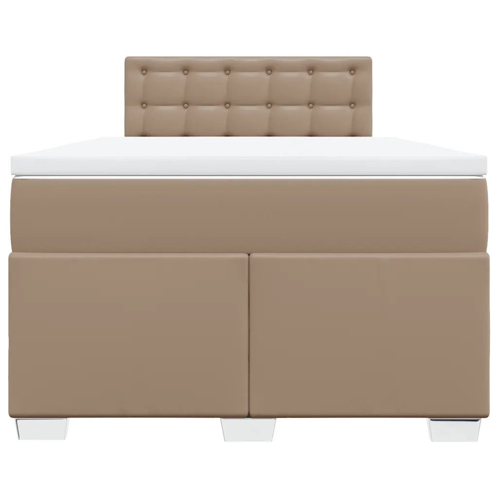 Giroletto a Molle con Materasso Cappuccino 120x200cm Similpelle
