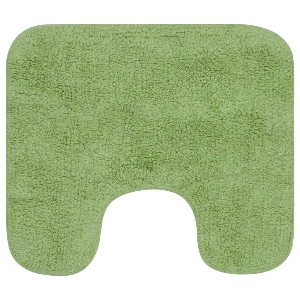 Set di 3 tappeti da bagno in tessuto verde 02_0005753