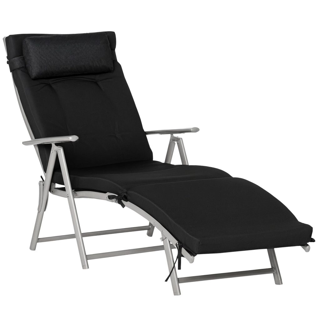 Sdraio pieghevole con cuscini ¨C zephmum ¨C Grigio 160x60 cm
