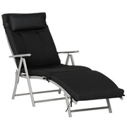 Sdraio pieghevole con cuscini ¨C zephmum ¨C Grigio 160x60 cm
