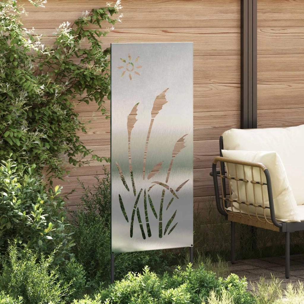 Schermo per privacy in giardino Traforo Argento 50 x 140 cm 876277