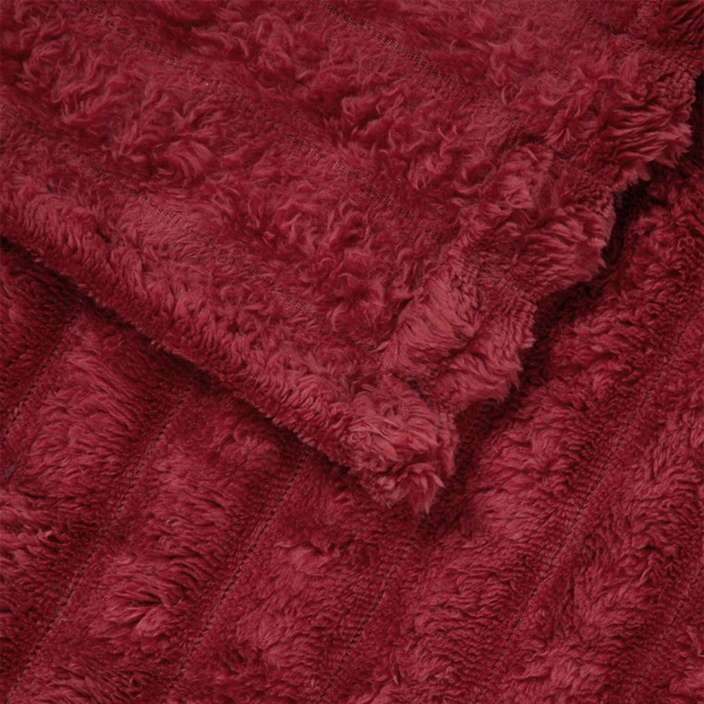 Coperta Rosso Bordeaux 200 x 150 cm Panno