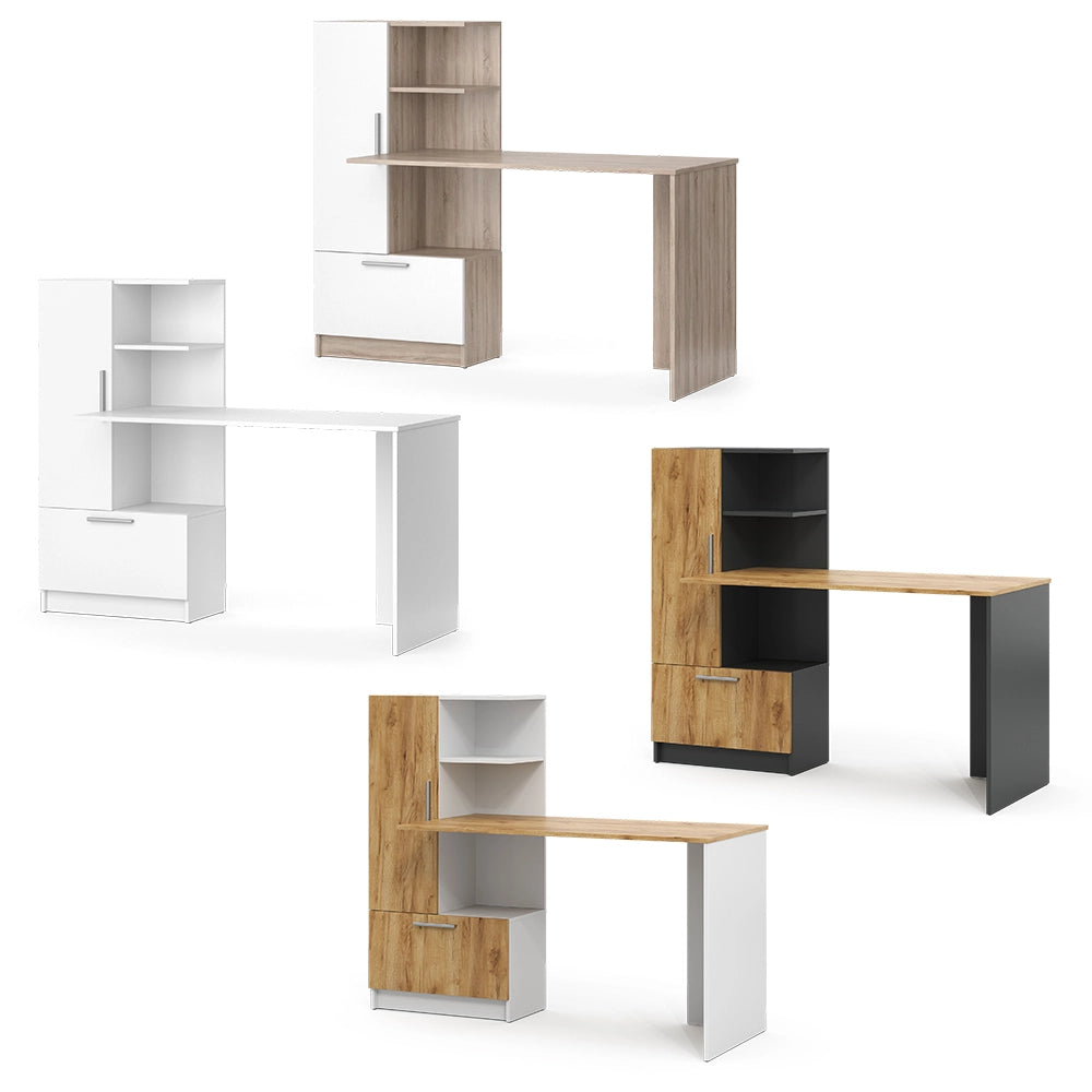 Vicco Scrivania Antracite/quercia dorata 150 x 59 cm
