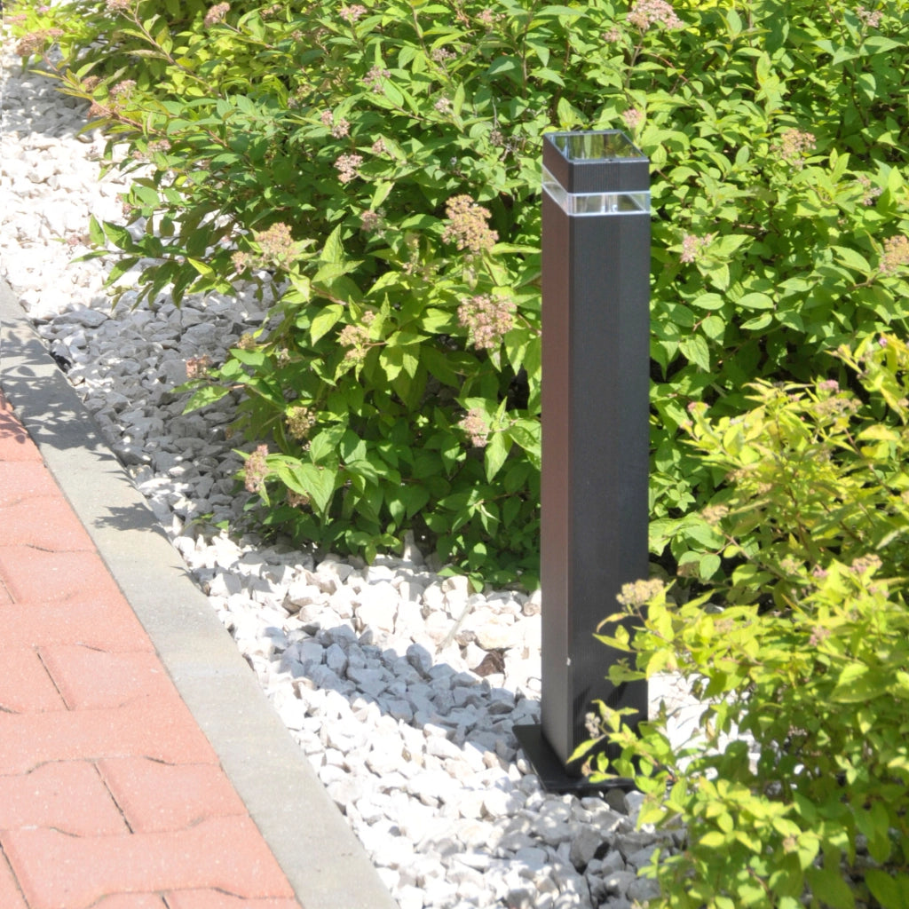 Lampione esterno GILBERT 80cm GU10 IP44 nero Polux
