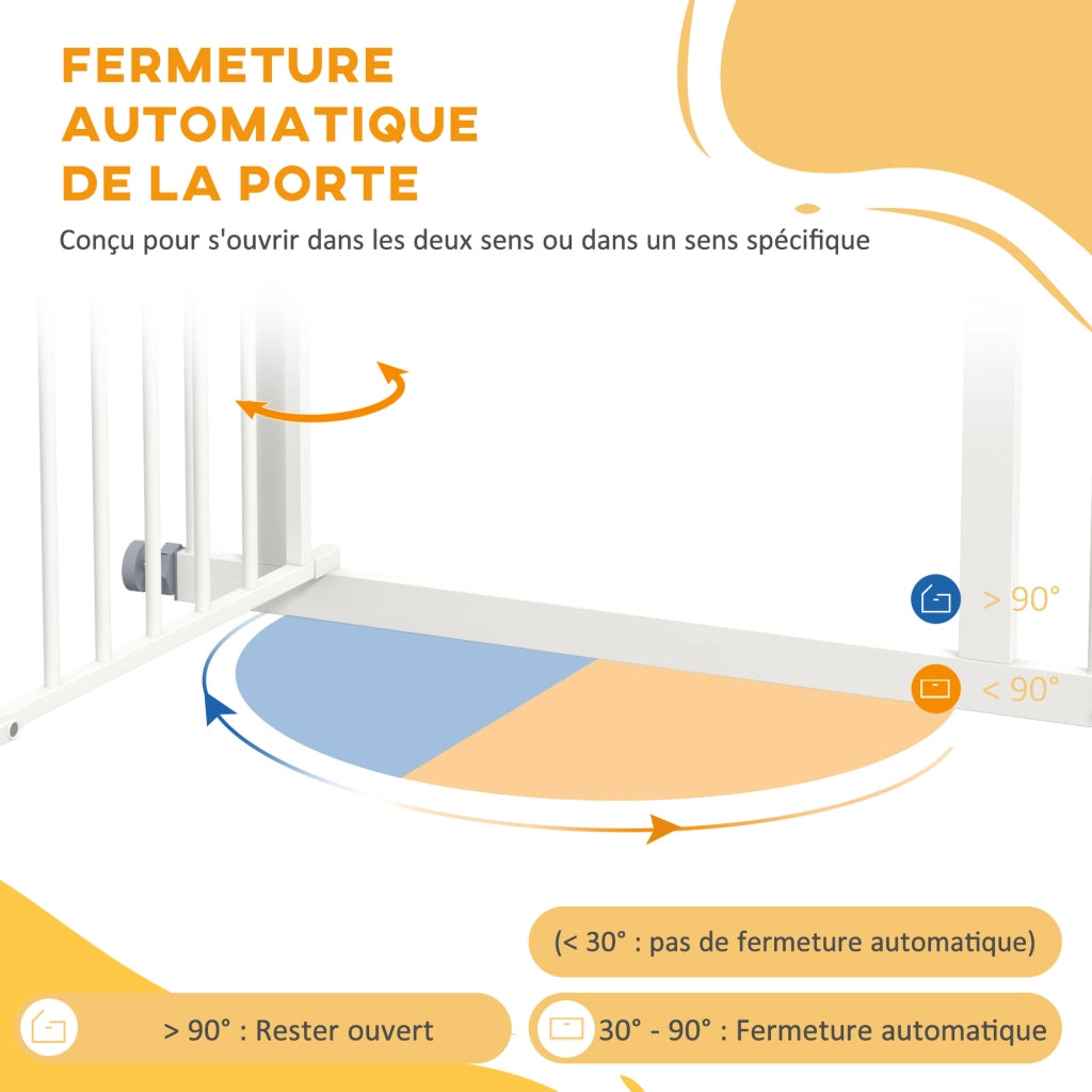 Barriera di sicurezza per bambini e cani ¨C Minimal ¨C 74-80x76 cm bianco