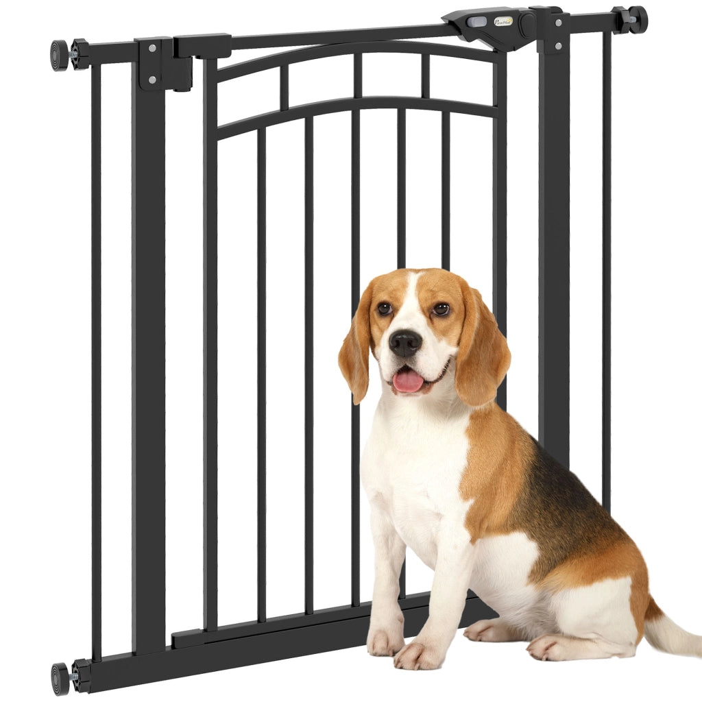 Barriera per cani e scale ¨C zephmum ¨C Nero 74-80x76 cm
