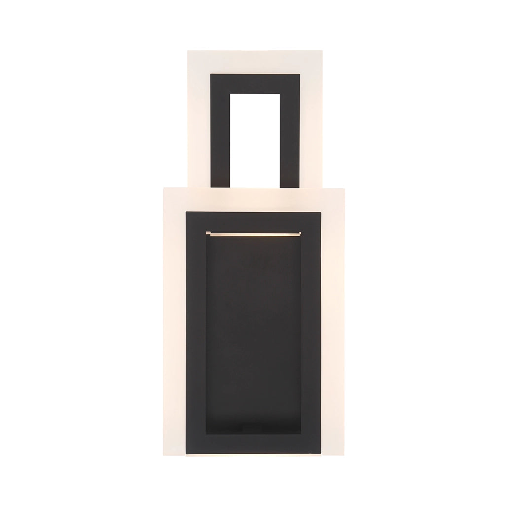 Applique moderna geometrica nera LED 20W Inizio Quintiesse