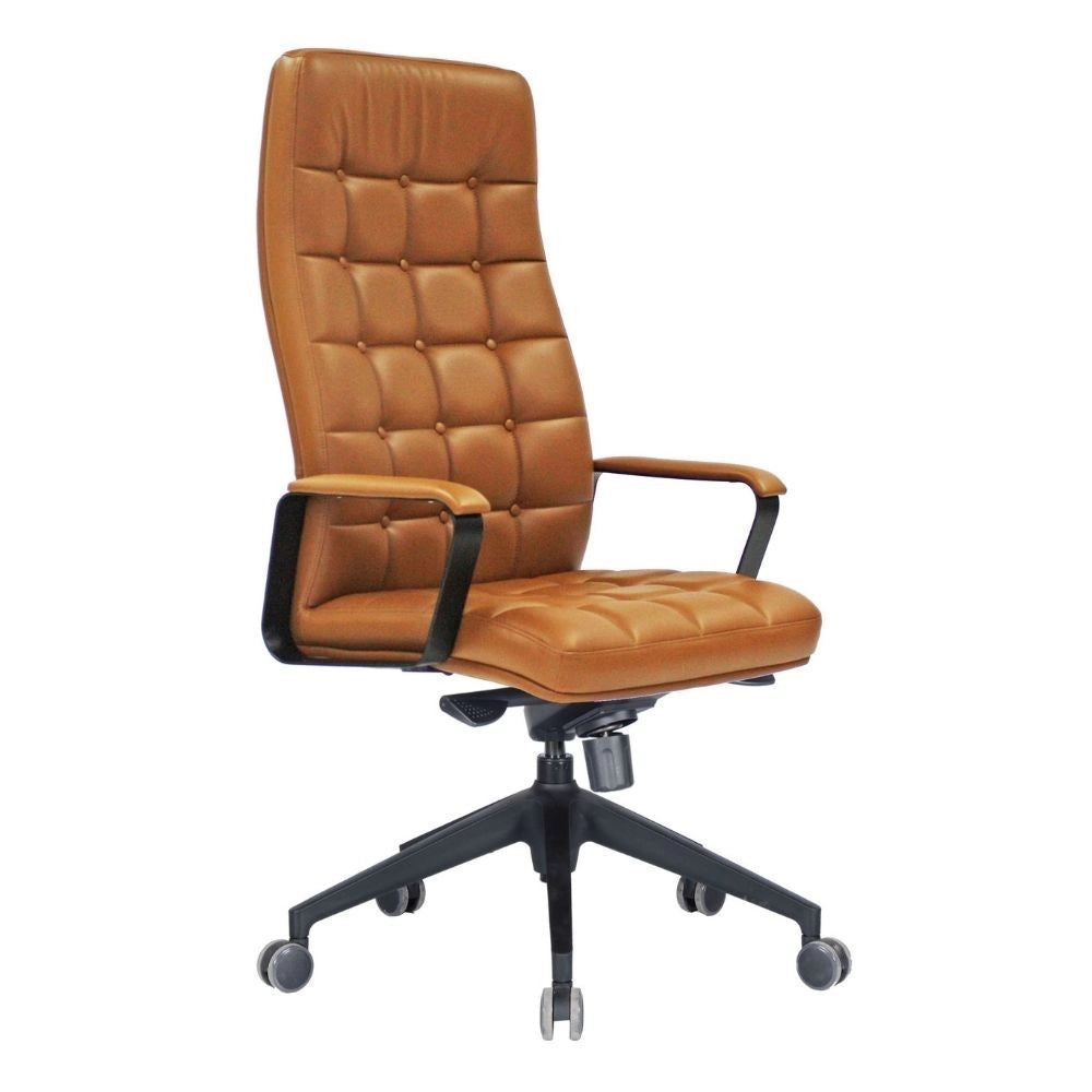 Poltrona direzionale da ufficio 67x52x126/132 cm Murano cuoio