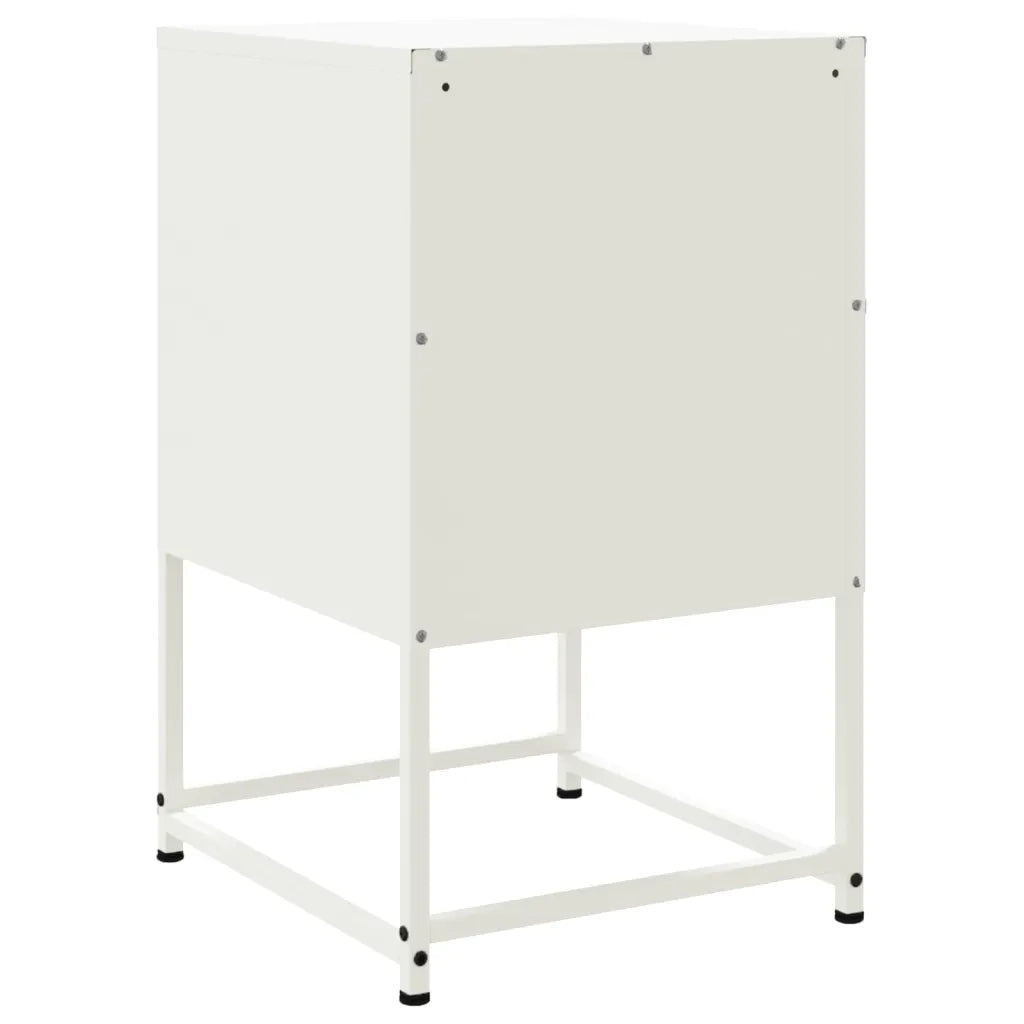Comodini 2 pz Bianchi 36x39x60,5 cm in Acciaio 846457