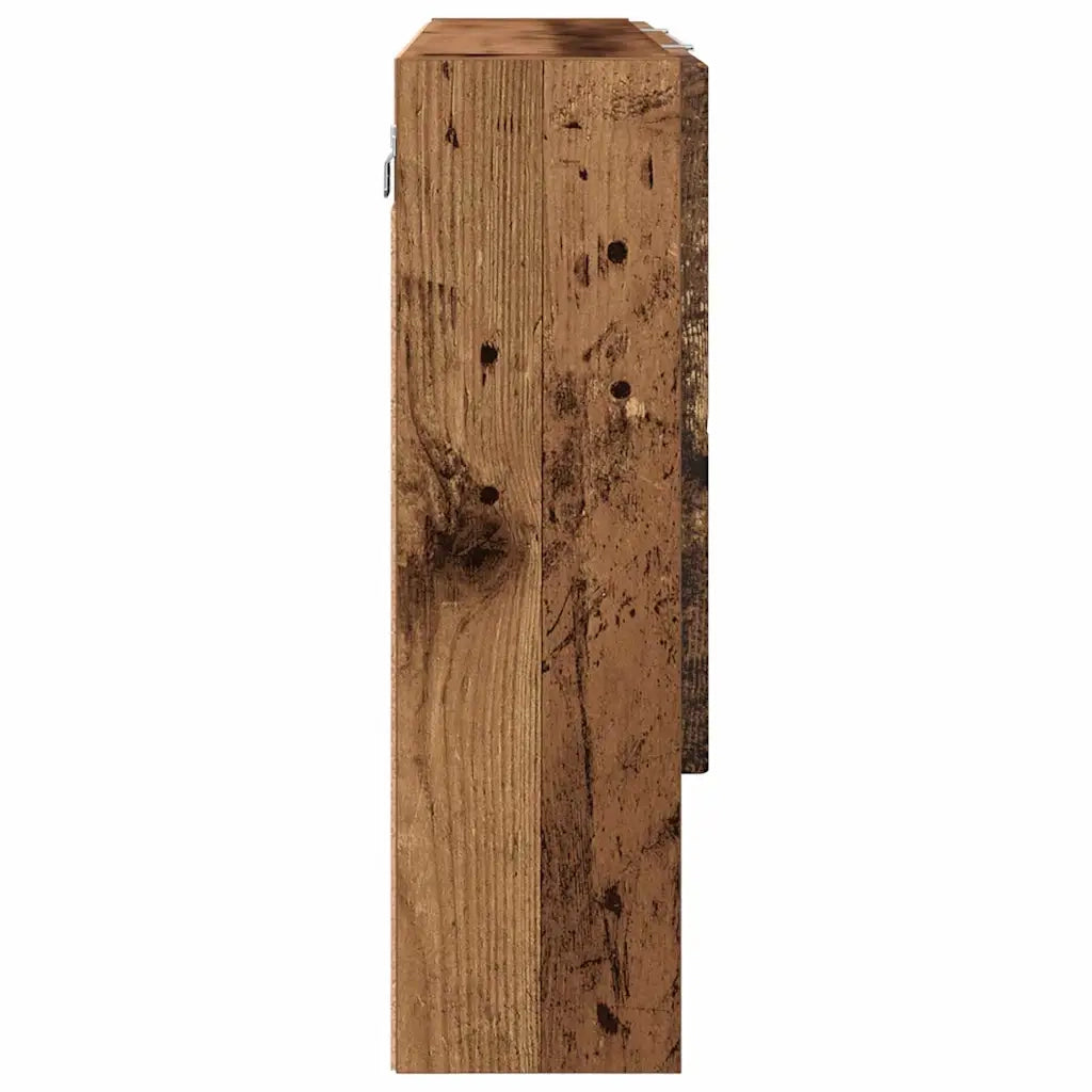 Mobiletto per specchio con porta Legno vecchio 80 x 17 x 55 cm 883362