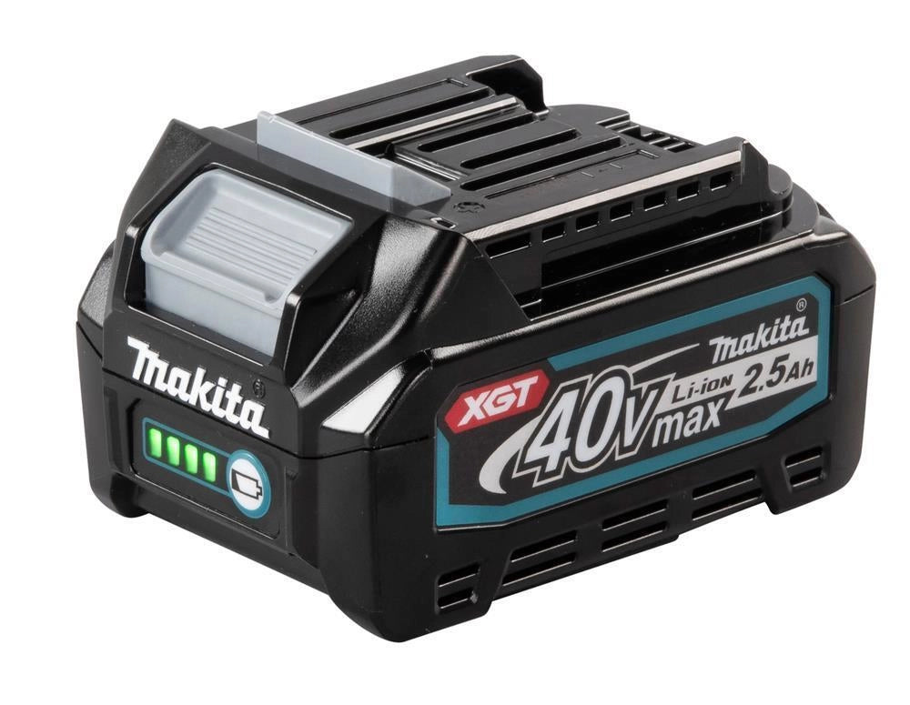 Makita 191B36-3 XGT Batteria 40 V max 2,5 Ah 90 Wh Comunicazione Digitale Ricarica 28 min colore Nero