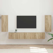 Set mobile TV 4 pcs Rovere Sonoma Legno multistrato 3409161