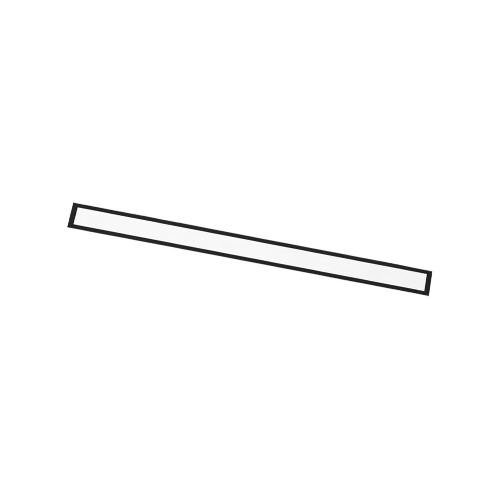 Plafoniera incasso lineare nera 120cm LED 24W 4000K