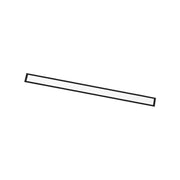 Plafoniera incasso lineare nera 120cm LED 24W 4000K