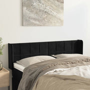 Testiera ad Orecchio-Testata con Orecchie Nera 147x16x78/88 cm in Velluto 932965