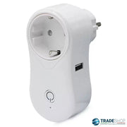 Trade Shop - Presa Intelligente Wifi Smart Plug Spina Compatibile Google Home Alexa Echo Usb -