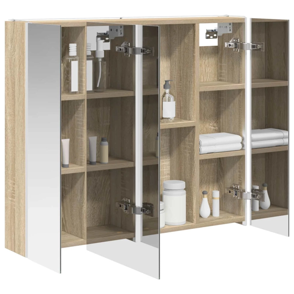 Mobiletto per specchio da bagno Rovere Sonoma 889265