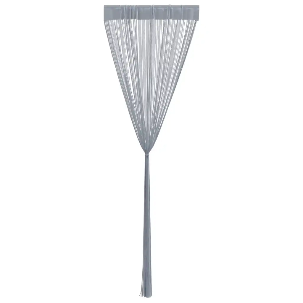 Tende a Filo 2 pz Grigio Chiaro 100x250 cm 4102049