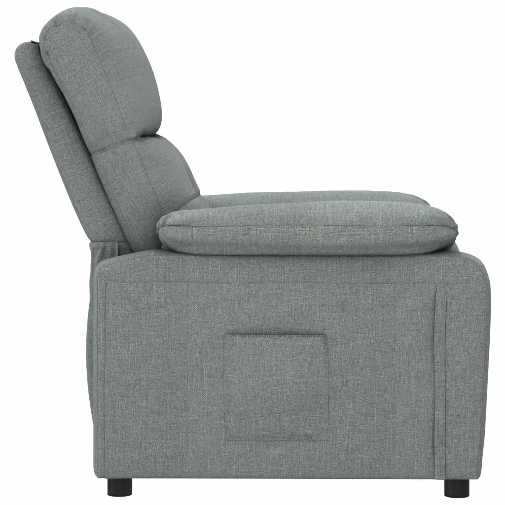 Poltrona Reclinabile in Tessuto Grigio Scuro 348276