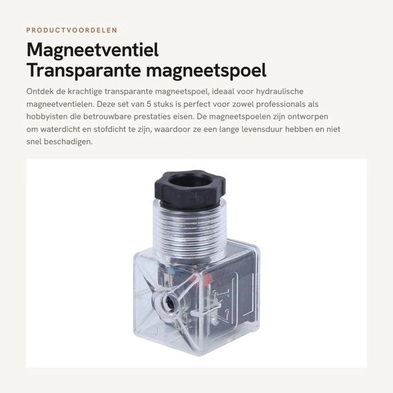 Set di 5 Ventioli Magnetici - Impermeabili - Resistenti ai Materiali - Dimensioni Ridotte - Alta Affidabilità - 24V DC 10A - Ventioli Idraulici