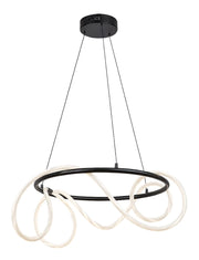 Lampada a sospensione LED Rabalux Montema nera 54W