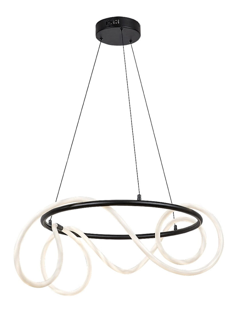 Lampada a sospensione LED Rabalux Montema nera 54W