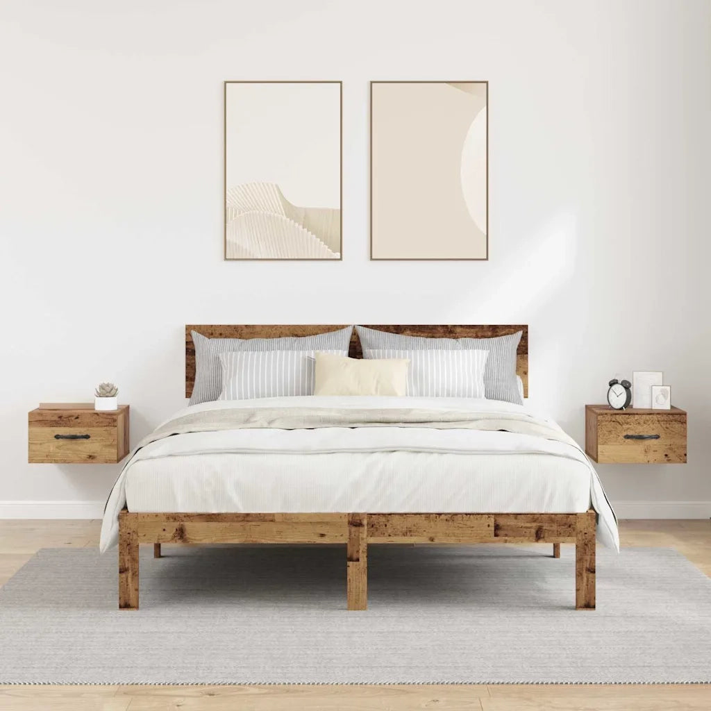 Armadio da Notte 2 pcs Legno vecchio 35 x 35 x 20 cm 882351