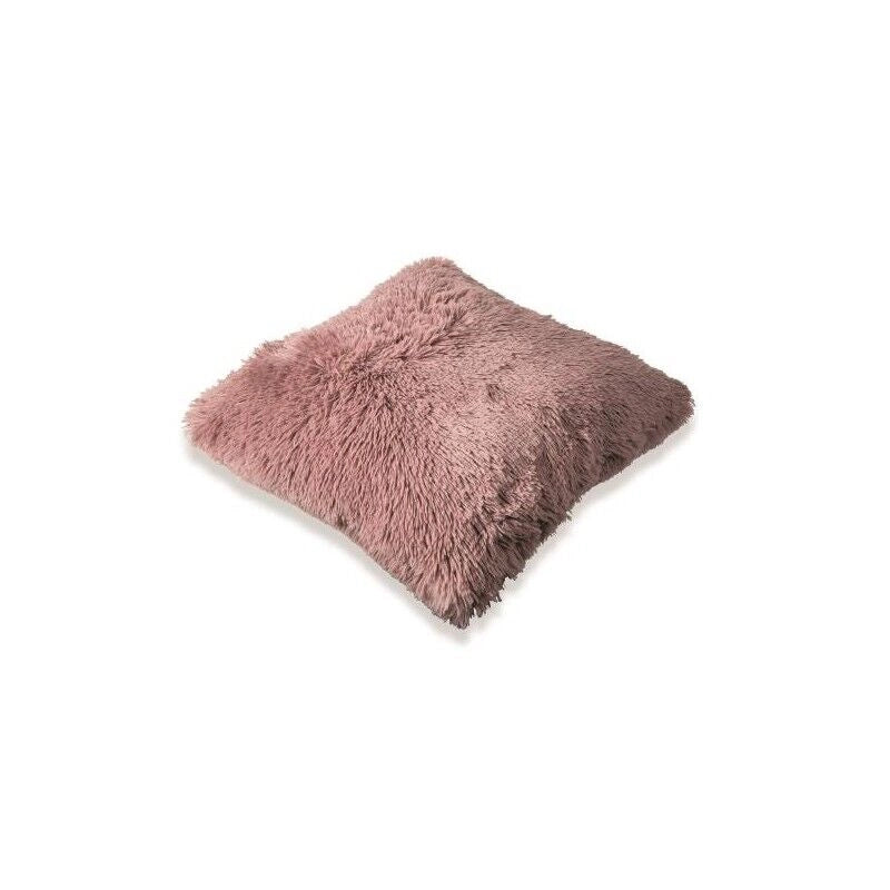 GLAM CUSCINO ARREDO IN ECOPELLICCIA 55X55 ROSA
