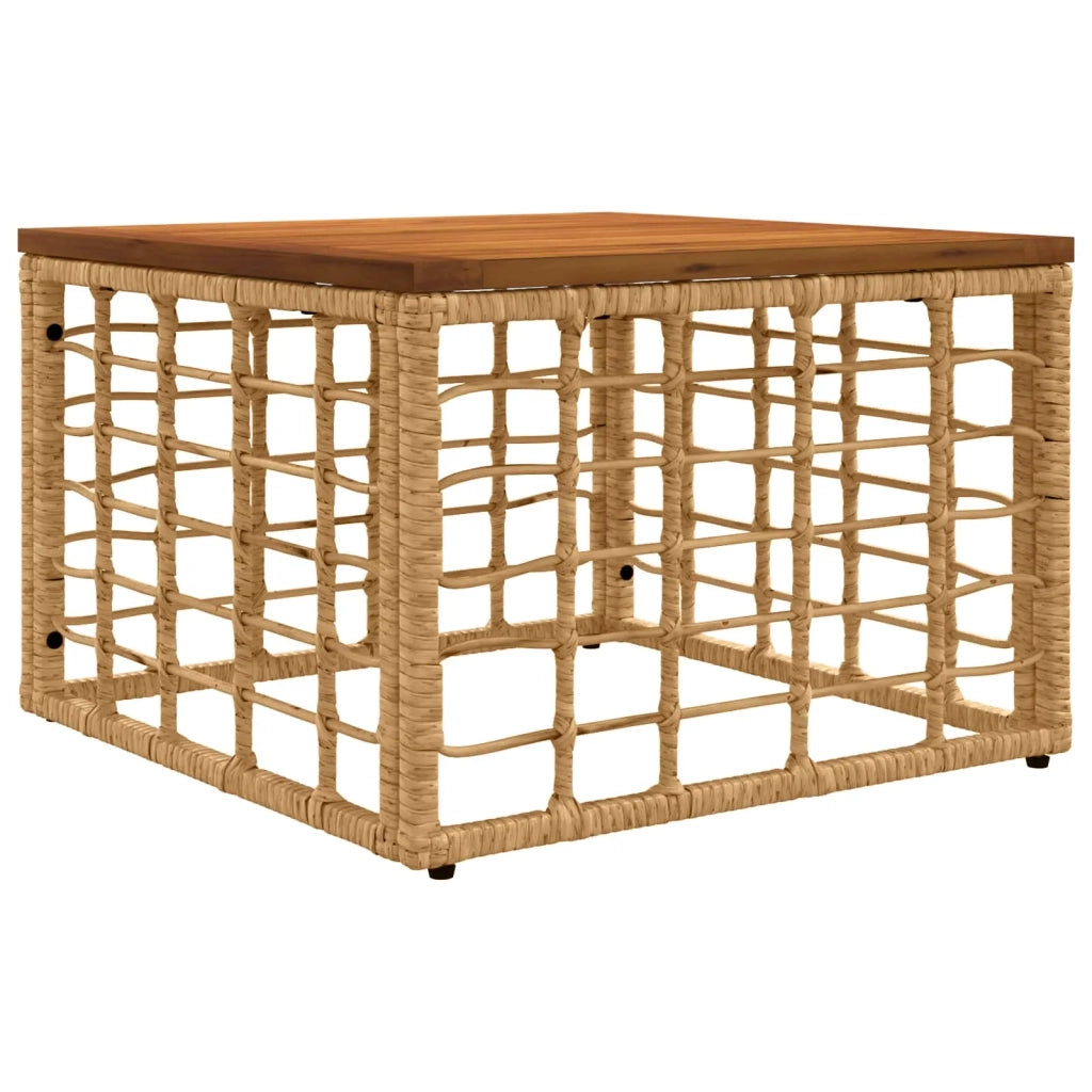 Set Divano da Giardino 13 pz Naturale e Bianco Crema polyrattan 3437828